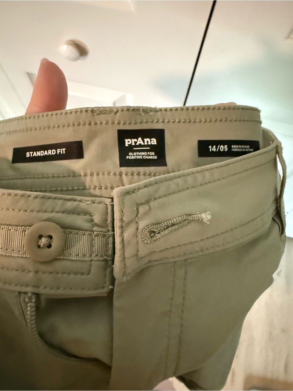 Prana Women's Shorts in Olive Green